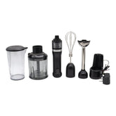 BLACK+DECKER BCKM1013K10 Kitchen Wand Cordless 3-in-1 Immersion Blender Set – Hand Blender with Whisk, Food Chopper & Charging Dock – 150W Motor, 2 Speeds, Stainless Steel Blades – Black